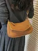 Yuezhi 2026 Verano Nuevo de Moda Bolso de Hombro para Debajo del Brazo con Colores Contrastantes Texturizados para el Trabajo y los Viajes Diarios Bolso Cruzado