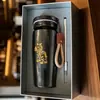 Termo Taza con Popote de Titanio Puro, Taza de Café de Aspecto Elegante, Taza Portátil de Titanio con Popote para Oficina y Exteriores, Taza de Agua, Regalo Personalizado Taza de Titanio