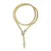Collar Exagerado Elegante con Forma de Serpiente para Mujer, Diseño de Nicho, Cadena para Clavícula de Gama Alta, Accesorios de Collar Estilo Hip-Hop Populares Súper Geniales