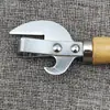 Abrelatas de Mango de Madera Cuchillo para Latas Abrelatas Multiusos para Latas de Hoja de Lata Abrelatas Abrebotellas de Cerveza Abrebotellas de Vino Tinto
