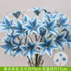Flores Artificiales para Boda, Lirios Grandes 3D de Alta Gama, Flores Falsas de Plástico, Flores de Pegamento PU, Adornos de Orquídea Phalaenopsis, Decoración de Salón de Bodas