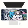 Alfombrilla de Ratón para Videojuegos E-Sports Bidimensional de Personajes de Anime, Alfombrilla Grande de Escritorio para Teclado de Computadora Gruesa y Resistente a las Manchas