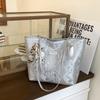 Bolso de Trabajo y para Viajes de Alta Gama Estilo Coreano Nuevo Verano 2026 Versátil Moda Estampado Bolso Tote de Gran Capacidad