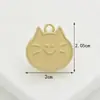 Fabricante de guirlanda de balanço de desenho animado, acessórios de animais de gato, fábrica atacadista, liga de metal, gota de óleo, acessórios de joias DIY