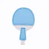 Colgante de Raqueta de Tenis de Mesa Estilo Deportivo, Cuatro Colores, Material de Cuero PU, Accesorio Versátil para Bolsas, Llaves, Mochilas, En Stock