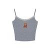 Spice Girls Puro Desejo Floral Pequena Camisola Feminina Verão Novo Slim-fit Base Interna Estampa de Urso Top Curto