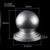 Cabeça de bola de ferro forjado Tampa de tubo Tampa de tubo Guarda-corpo de aço zincado Tampa de tubo quadrado Tampa de cobertura Acessórios de bola redonda Cabeça de coluna decorativa Corrimão de ferro forjado