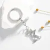 Aliexpress Comercio Exterior Más Vendido Llavero con Letra Inglesa Aleación Diamante Colgante de Joyería Creativa Venta Directa de Fábrica