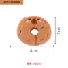 Venda Direta da Fábrica de Brinquedos Fofos de Pelúcia de Gato Desenho Animado em Formato de Rosquinha com Papel Amassável Dentro para Gatos se Divertirem