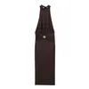 Vestido Sexy de Tirantes Fruncidos Elegante para Mujer Estilo Europeo y Americano Transfronterizo Moda Nueva 2026 Venta al por Mayor 1026252