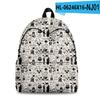 2022 Nuevo Texto Transfronterizo Café Bolsa 3D Moda Callejera Tendencia Mochila Impresión Digital 3D