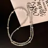 Nova corrente diagonal avançada bolsa de contas coloridas bola de diamante corrente de câmera versátil corrente universal para celular