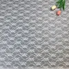 Tecido de Renda de Malha Jacquard Oca Poliéster Não Elástico de Largura Total para Roupas e Cortinas de Porta