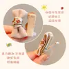 Pinzas para el pelo de tela para bebé para niñas, no dañan el pelo, lindas y súper adorables, pinzas pequeñas para bebé, accesorios para el pelo de color café con leche para niños