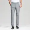 Pantalones casuales para hombre, estilo fino de verano, nuevos pantalones rectos para hombre 2026, pantalones de traje, pantalones largos de verano, resistentes al desgaste