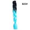 Trenza Jumbo Africana de Colores, Trenzas Sueltas Grandes, Rastas de Color Degradado, Procesamiento Personalizado
