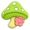 Zuecos de dibujos animados para niños con forma de hongo, dijes para zapatos DIY, accesorios para zapatos tridimensionales de goma suave en stock