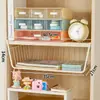 Cesta colgante de almacenamiento debajo del escritorio, Esenciales para dormitorio, Divisor de armario, Gabinete de cocina, Estante colgante de almacenamiento junto a la cama