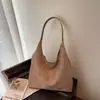 Bolso de Suede de Moda para Mujer 2023 Nuevo Otoño e Invierno Elegante Bolso de Hombro Retro Bolso Tote de Gran Capacidad