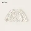 Ropa Infantil Huzhou Zhi Li: Camisa de Muñeca Larga Dulce y Linda con Cuello de Encaje Floral para Niñas
