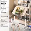 Mesa de Cabeceira Dobrável Mesa de Desenho Móvel com Elevação e Rodas Mesa de Computador Simples Mesa de Casa para Estudante Mesa de Escrita