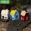 Cabaña rústica de 5 colores, casa de estilo chino, figura de resina, adorno para terrario de musgo, material y accesorio decorativo