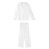 Pijama feminino de veludo ilha, conjunto quente e espesso para outono e inverno, roupa de casa de alta qualidade, estilo moderno online, atacado transfronteiriço