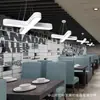 Luminária Pendente Cruz de LED para Lojas, Restaurantes, Recepções, Luminárias de Design Criativo para Escritórios, Academias, Supermercados, Luminárias de Estilo Industrial