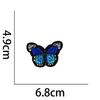 Dez cores lindas borboletas bordados costura pano adesivos DIY decorativo remendo roupas cheongsam acessórios bolsa