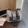2026 Verano Nuevo Bolso Tote de Moda Casual con Letras Gran Capacidad Bolso de Hombro Versátil para Viajes Diarios Bolso de Mano Bolso Cruzado