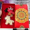 Ouro Puro 999 Modelo Cavalo do Ano, Chaveiro Fique Rico Imediatamente, Pingente de Bolsa, Cordão para Celular, Presente de Aniversário, Atacado