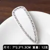 Grampo de Cabelo Elegante Estilo Francês com Strass Presilha para Franja Pequena Presilha de Cabelo Estilo Chanel Presilha Lateral Presilha de Maquiagem Acessório de Cabelo Novo 2025