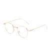 Gafas Redondas Literarias Estilo Coreano Procesadas y Personalizadas Anti Luz Azul para Mujer, Que Pueden Equiparse con Monturas para Gafas de Miopía Sin Receta Lentes Planas