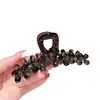 2025 Nuevo Pasador Grande de Alta Resistencia Clip de Cristal Negro de Gama Alta para Mujeres Elegante Accesorio para el Cabello de Cobertura Completa