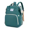 Bolsa Plegable para Cama de Bebé, Bolso de Carrito de Bebé de Moda Multifuncional de Doble Propósito, Mochila Portátil de Gran Capacidad de Doble Hombro para Madre y Bebé