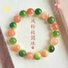 [Barato] Pulsera de Raíz de Bodhi Natural para Mujer de una Sola Vuelta con Flores Flotantes Alrededor del Dedo Rou Bodhi Zi Cuenta de Buda Pulsera Literaria
