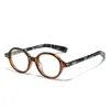Armazón de Gafas Plano Espejo Redondo con Pasador Simple Estilo Japonés Personalizado 2310 para Hombres y Mujeres 8656 Armazón de Gafas Ovalado Retro Anti-Luz Azul para Miopía