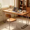 Escritorio Vintage Bauhaus de Madera Maciza para Apartamentos Pequeños, Escritorio Simple para Computadora de Escritorio de Uso Doméstico, Mesa de Trabajo, Mesa Retro