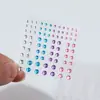 Adesivos Coloridos Personalizados de Fábrica para Decoração de Rosto de Crianças DIY Acrílico Misturado Colorido Maquiagem Decoração Sobrancelha Olho Adesivos