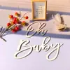 Exclusivo Transfronterizo Chips de Madera Letras Doradas Ohbaby Atrezzo para Fotos Luna Llena Decoración de Pared de Dormitorio Pegatinas de Pared Artesanía en Madera