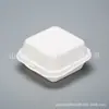 Caja de almuerzo desechable hecha de pulpa de papel, caja de arroz de una sola pieza, caja de almuerzo rectangular engrosada comercial, caja bento de arroz frito ecológica para llevar