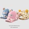 Gorra de béisbol de primavera para niños, gorra de verano para el sol con diseño de oso de la suerte, gorra informal para estudiantes de escuela primaria
