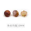 Cuentas Planas de Piedra Natural Botones Estilo Chino Hebilla Redonda Hanfu Qipao Accesorios Botones de Jade con Patas