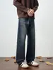 Roupas Populares Masculinas / Jeans Reto Solto Retro Americano de Primavera e Outono, Emagrecedor e Adequado para Todos os Tipos de Corpo, Calça Longa