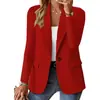 2025 Nuevos Colores Estilo Europeo y Americano Nuevo Bestseller de Amazon WISH Cardigan Blazer de Manga Larga Color Sólido para Mujer