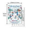 Póster para colorear de compra directa transfronteriza, libro para colorear con temática de escena de nieve invernal, libro de dibujo para niños, álbum de colorear de exploración divertida