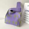 Bolsas de Tricô de Nicho Transfronteiriças, Bolsas de Mão Femininas, Bolsas de Palha Fofas, Bolsas Tote, Lembrancinhas Femininas