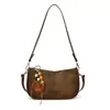Bolso de un solo hombro de moda para mujer popular 2026 nuevo bolso simple tipo bollo textura moderno bolso cruzado bajo el brazo bolso de un solo hombro