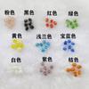 Venta al por mayor de fábrica cuentas de vidrio fluorescentes diy hechas a mano cuentas luminosas accesorios de joyería material para pulsera cuentas luminosas de vidrio