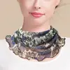 Procesamiento PersonalizadoHuaye Bufanda de Seda con Cuello Halter para Primavera y Verano Suéter de Malla de Seda de Morera Cubrecuellos Cálido Protección Solar